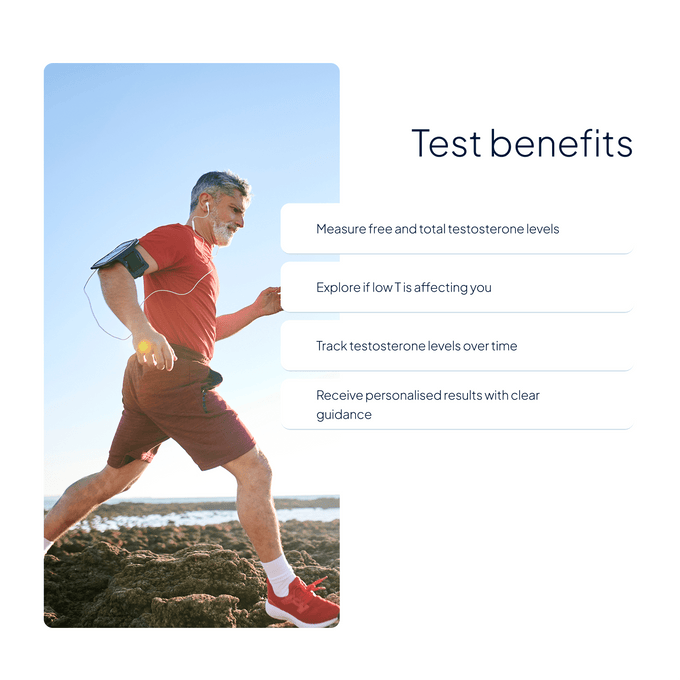 Left Hand Testosterone Test Finger Prick Blood Test for Free Testosterone