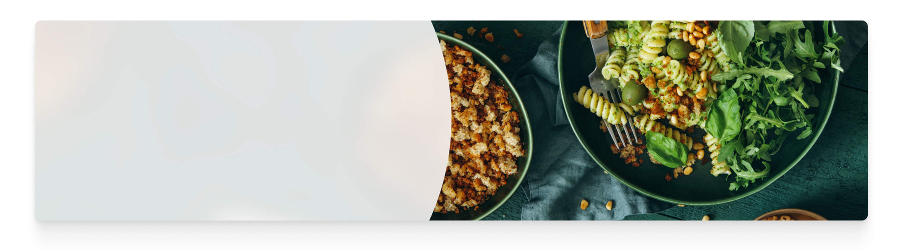 Nutritional meal - pesto pasta salad